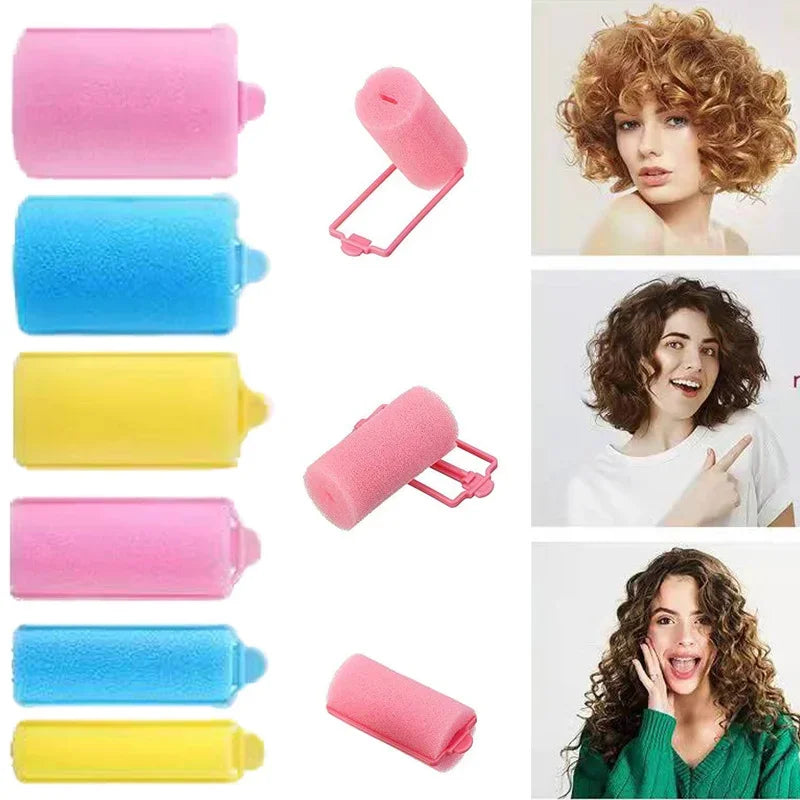 Femlion Soft Sponge Foam Hair Rollers Set for Salon-Quality DIY Curls