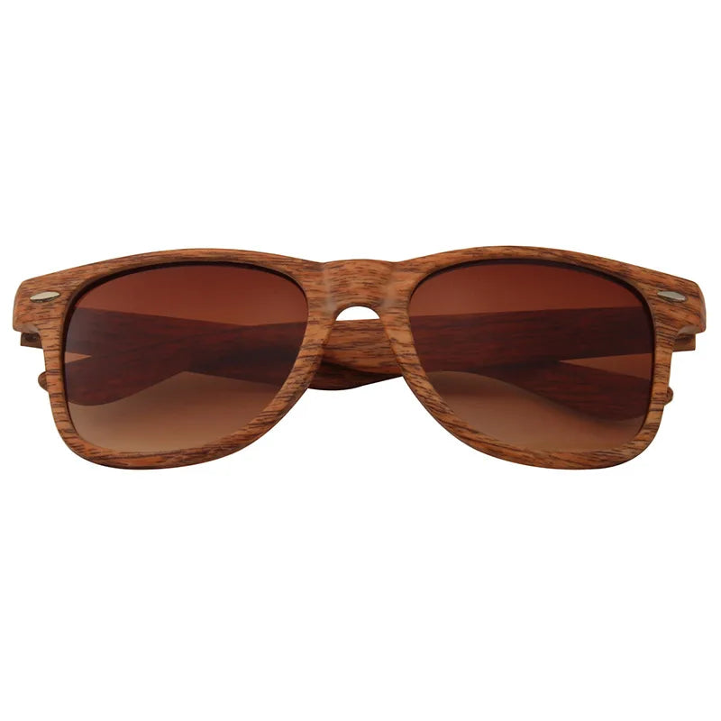 Femlion Wood Grain Men's Wooden Sunglasses Vintage UV Protection JHW1028