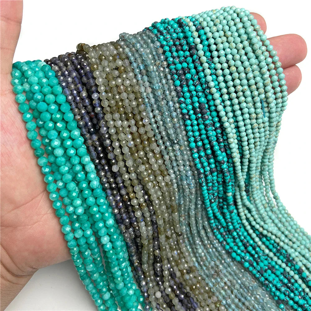 Faceted Apatite, Agate, Jade & Crystal Beads for Jewelry Making by Femlion
