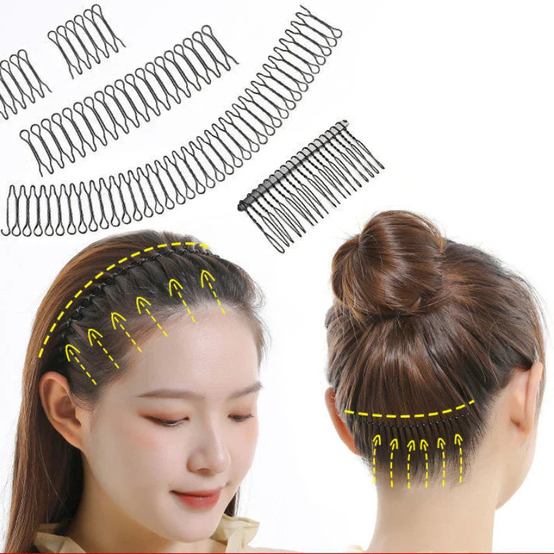 Femlion Girls Invisible Hairpin Set for Styling Bangs with Professional Accessories