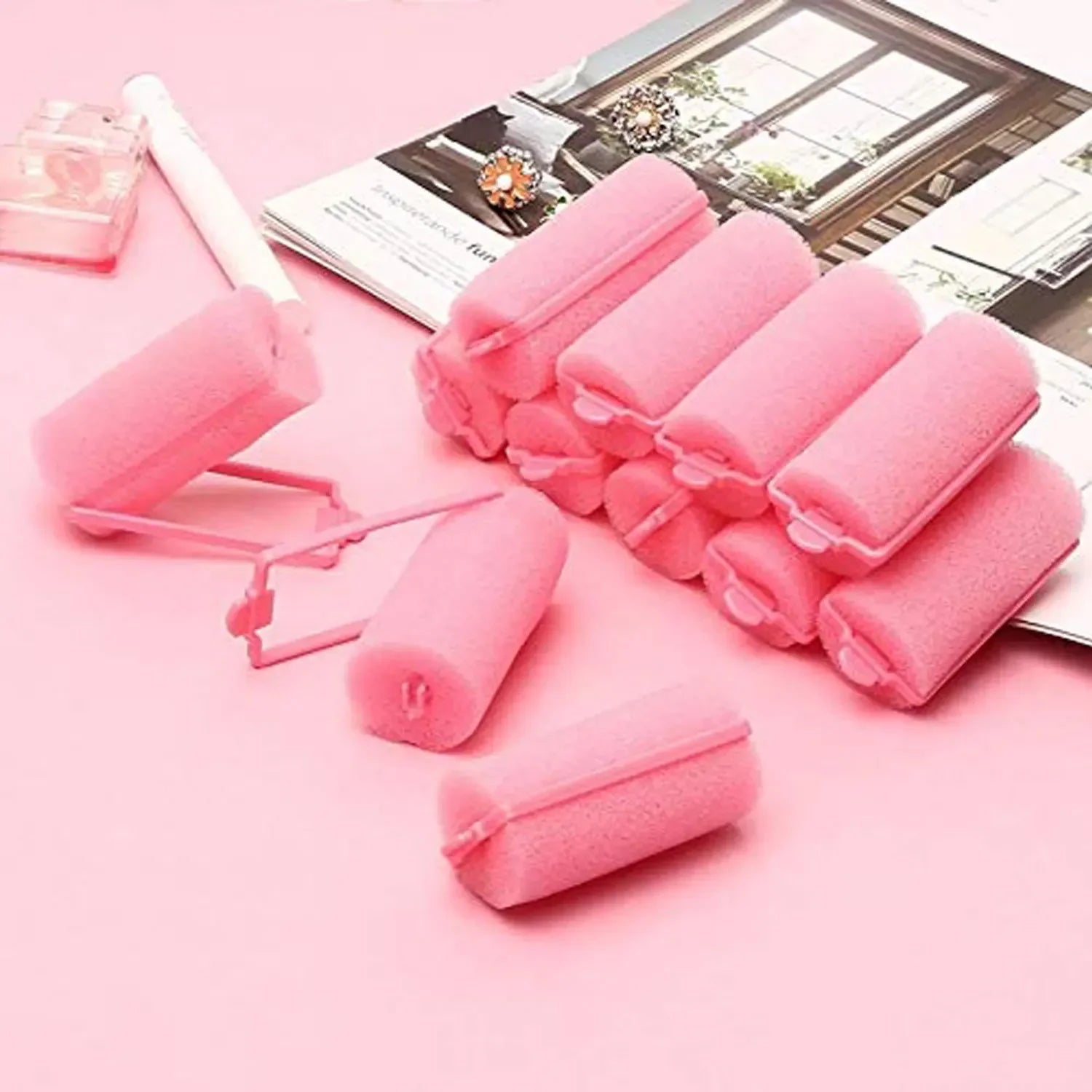 Femlion Soft Sponge Foam Hair Rollers Set for Salon-Quality DIY Curls