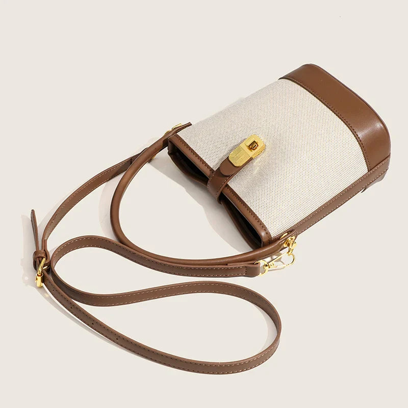 Femlion Casual Bucket Shoulder Bag: High Quality Small Crossbody Handbag