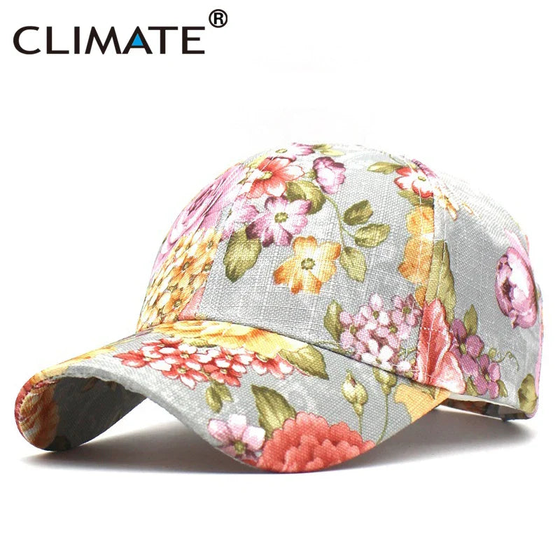 Femlion Women's Floral Spring Baseball Cap - Elegant & Breathable Fashion Hat