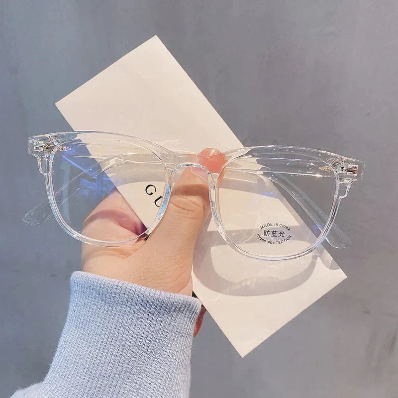 Femlion Round Blue Light Blocking Glasses for Computer Transparent Frame Optical Eyewear