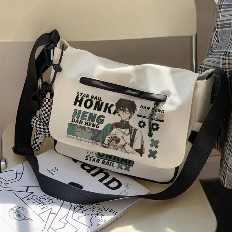 Femlion Honkai Star Rail Shoulder Bag Black White Crossbody