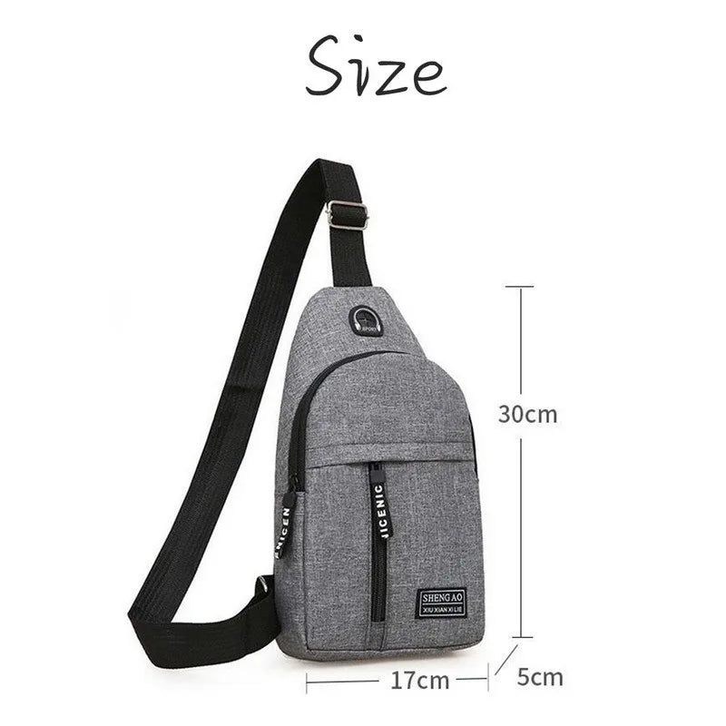 Femlion Waterproof Chest Bag Sling Crossbody Backpack for Women Men