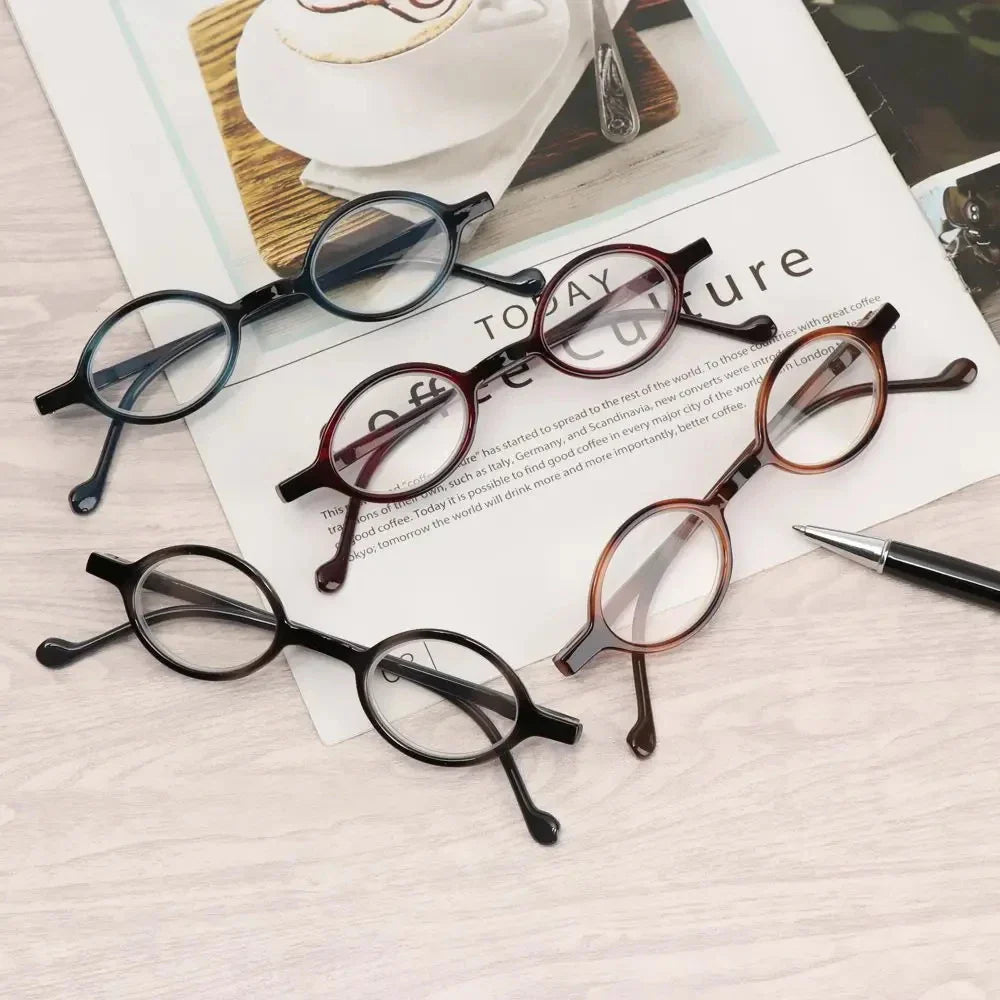 Femlion Oval Frame Blue Light Blocking Reading Glasses