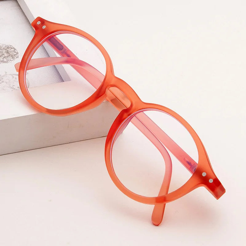 Femlion Vintage Round Frame Kids Anti-blue Light Protection Glasses