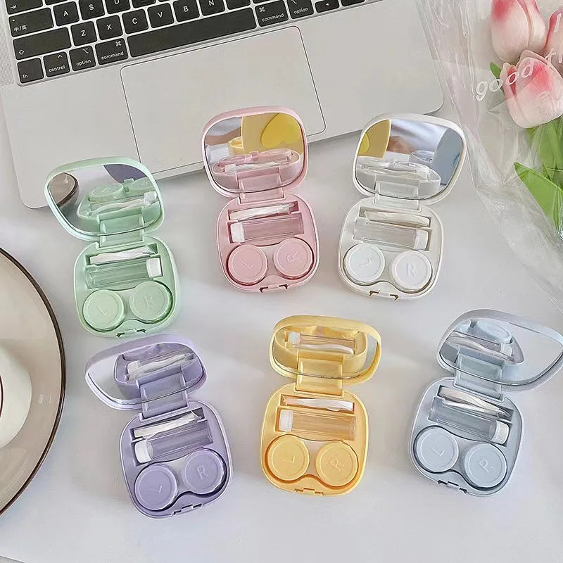 Femlion Love Design Contact Lens Case for Eyes Care and Glasses Holder