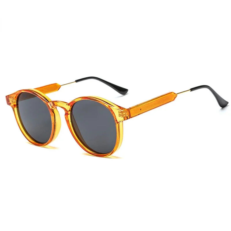 Femlion Retro Round Sunglasses Transparent Design Unisex Sun Glasses Lunette Soleil