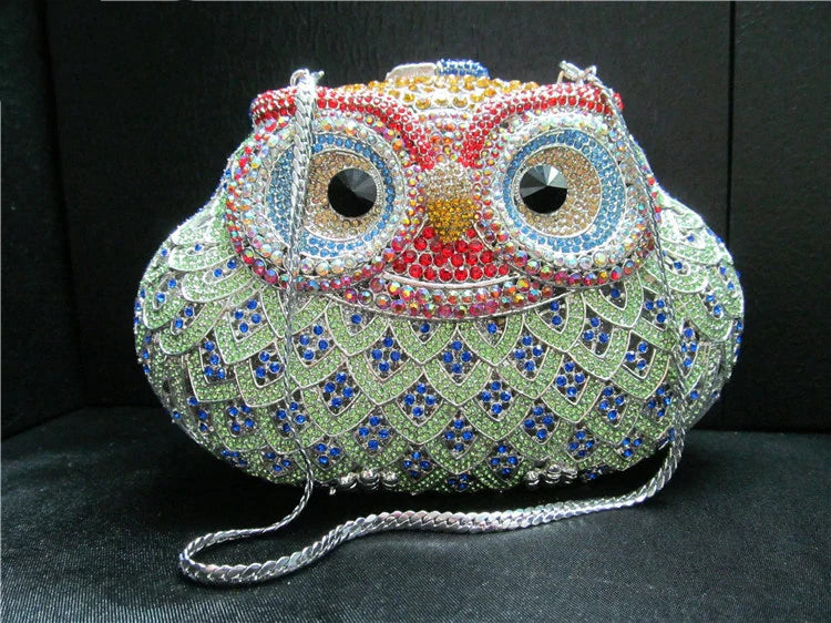 Femlion Owl Party Clutch: Elegant Women's Evening Bag for Prom and Special Events