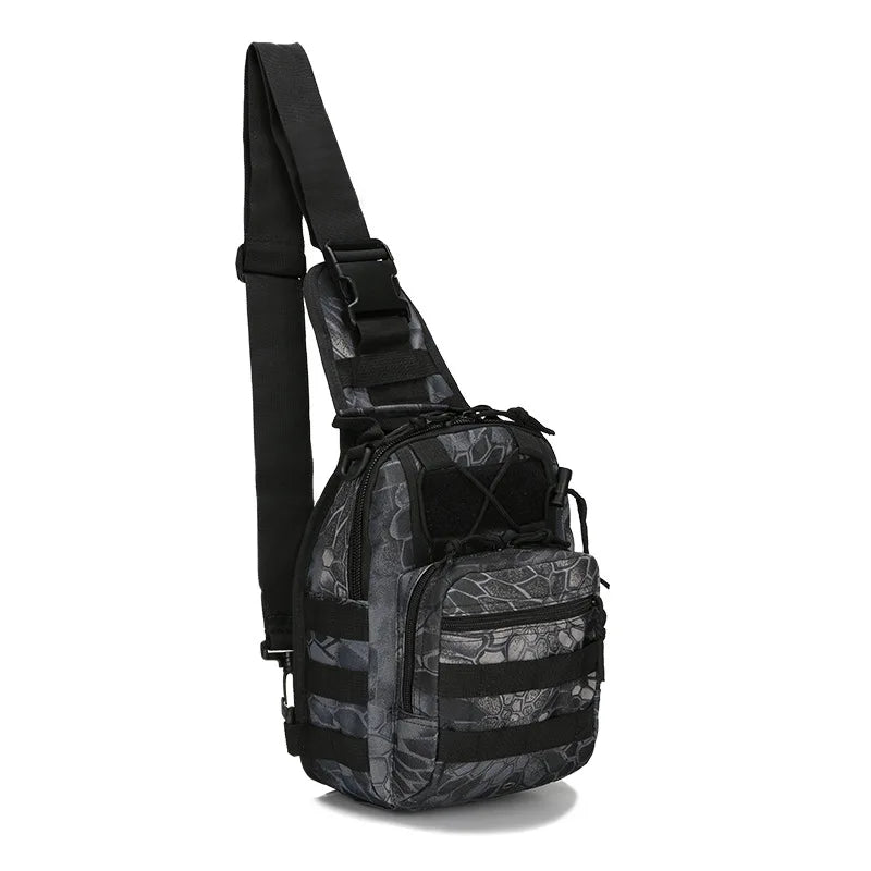 Femlion Tactical Chest Bag Camo Men Shoulder Crossbody Pack Travel Sling Bag