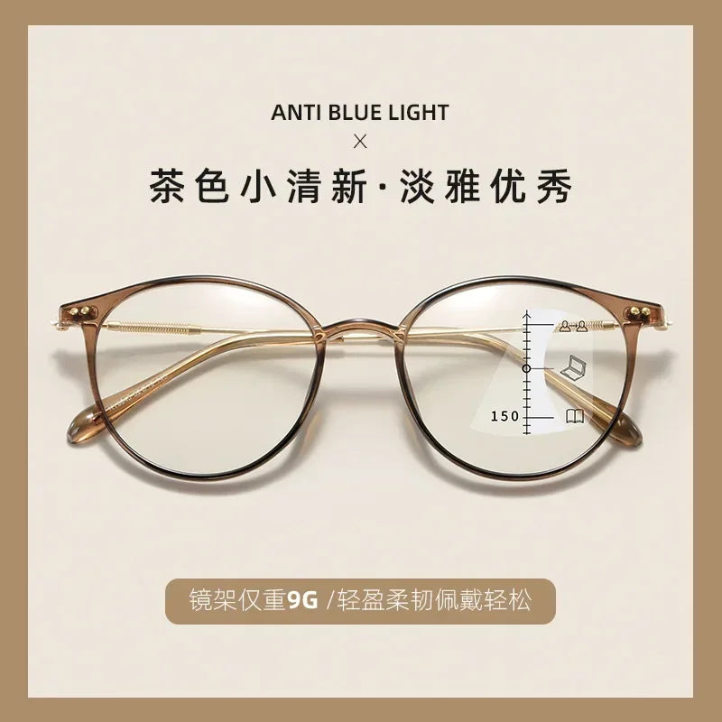 Femlion High-definition Anti-blue Light Reading Glasses for Men and Women with Hyperopia