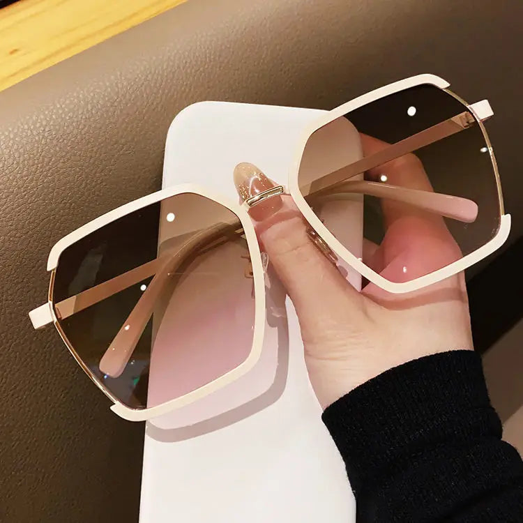 Femlion Square Sunglasses: Vintage Oversize Sun Glasses for Women with Big Frame