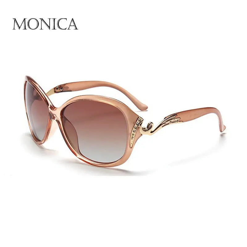 Femlion Rhinestone Polarized Women's Sunglasses UV400 Protection Stylish Fashion Eyewear