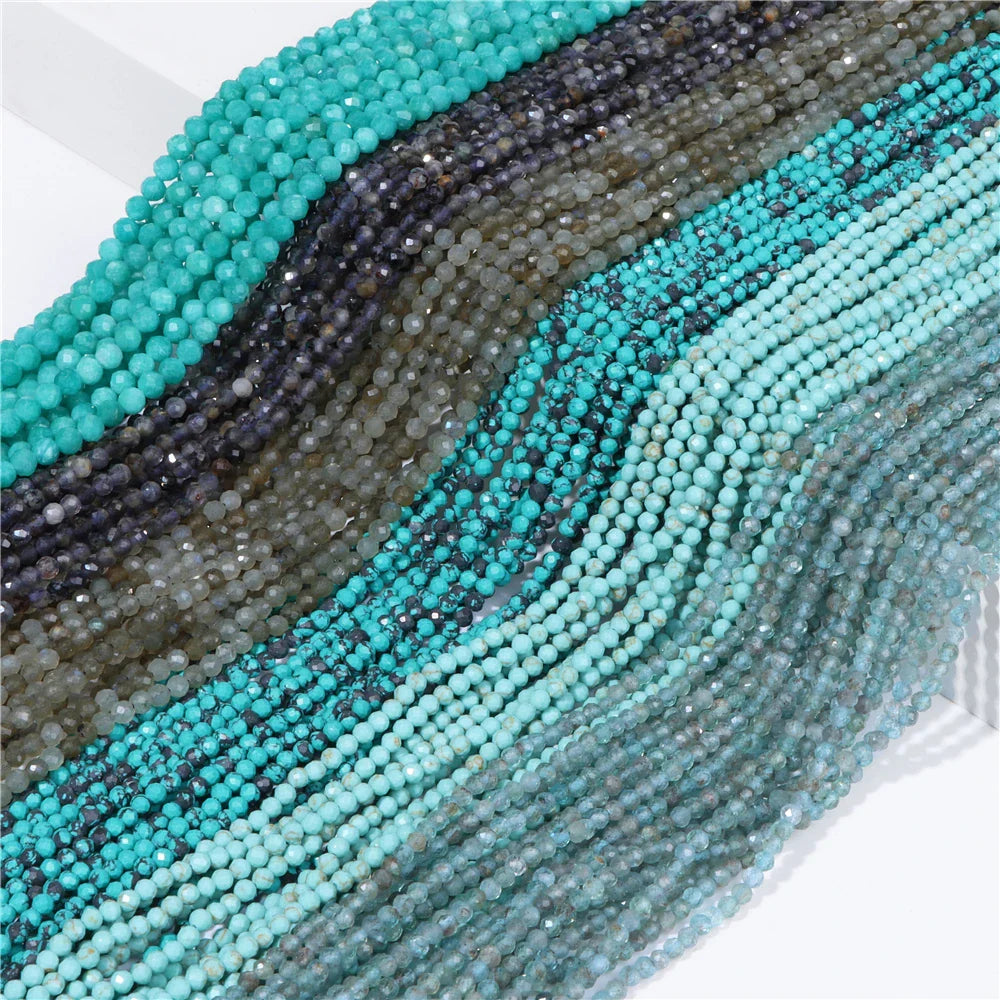 Faceted Apatite, Agate, Jade & Crystal Beads for Jewelry Making by Femlion