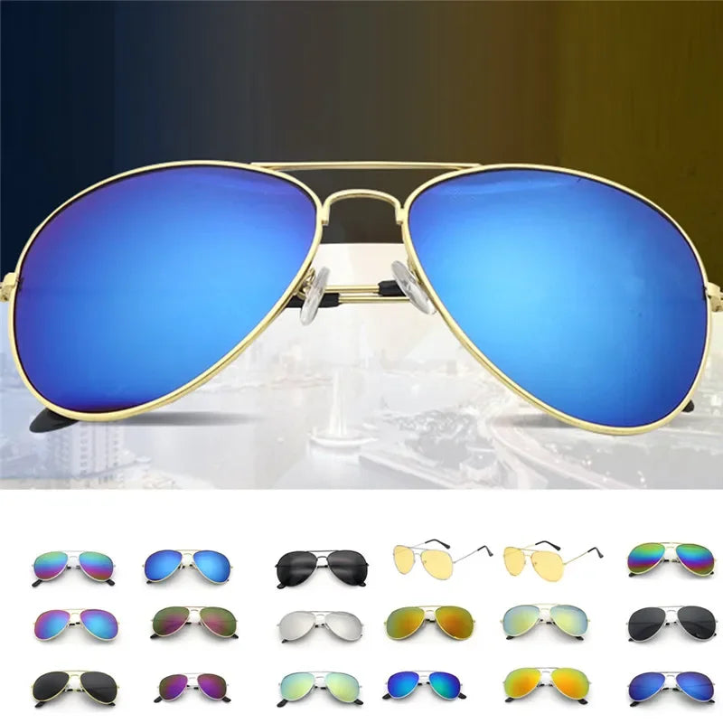 Femlion Pilot Sunglasses Vintage Unisex Designer Outdoor Driving Sun Glasses