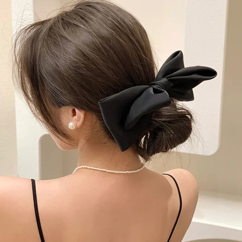 Femlion Princess Bow Hair Pin - Cute 3D Spring Clip for Girls and Women