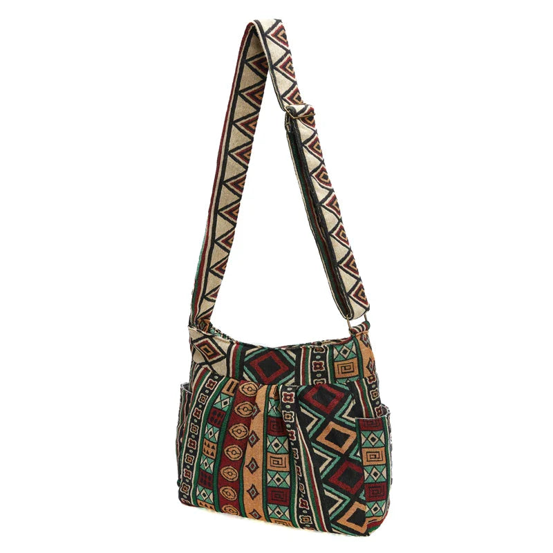 Femlion Boho Hobo Shoulder Bag - Large Capacity Crossbody Messenger Bag