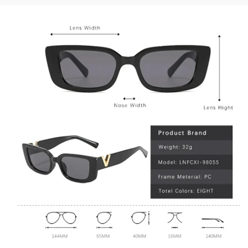 Femlion Retro Small Frame Cat Eye Sunglasses: Luxury Fashion Sun Glasses for Men and Women