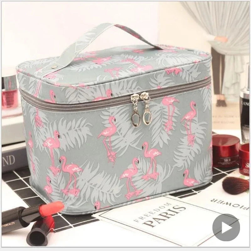 Femlion Travel Toiletry Organizer Makeup Bag Cosmetic Storage Case for Women