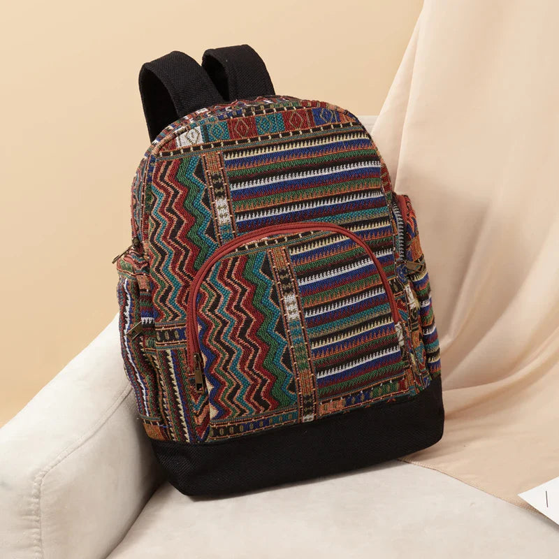 Femlion Boho Style Backpack: Spacious School Bag for Girls & Women