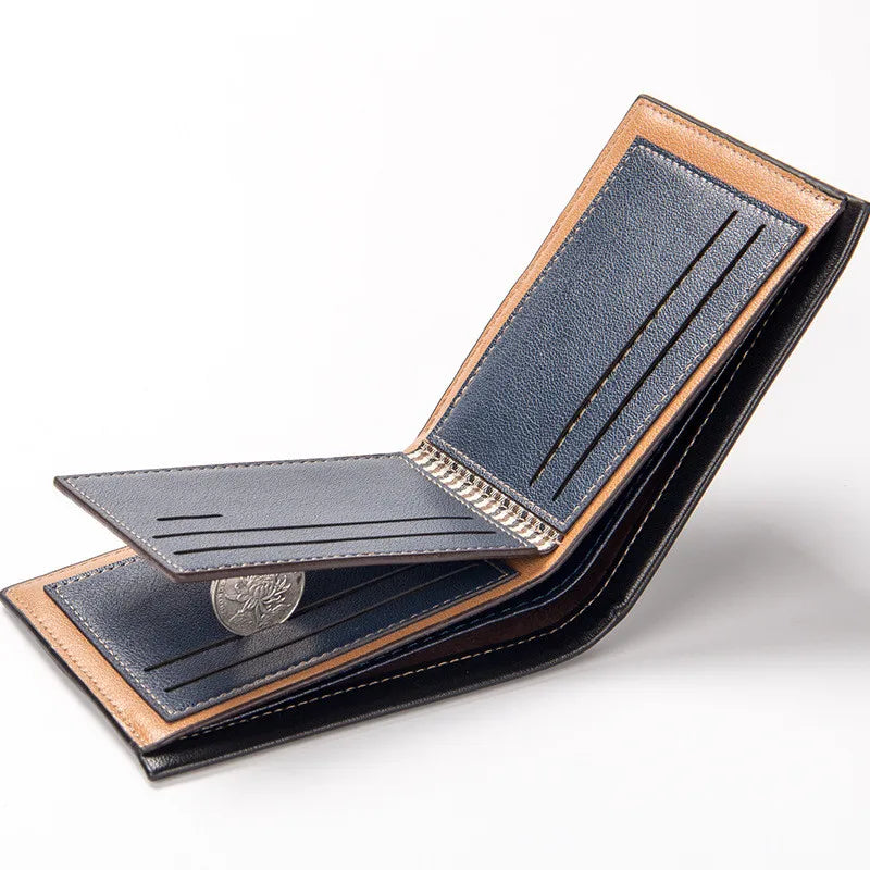 Femlion Men's Slim Credit Card Holder Wallet in Hammock Gold