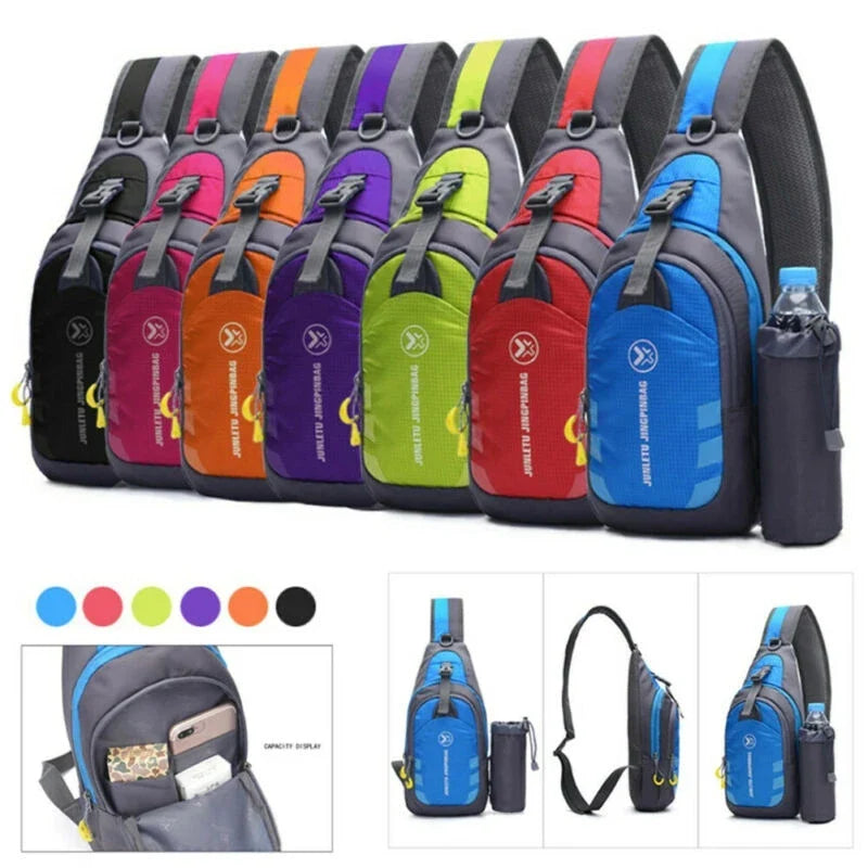 Femlion Nylon Chest Bag Crossbody for Men and Women.