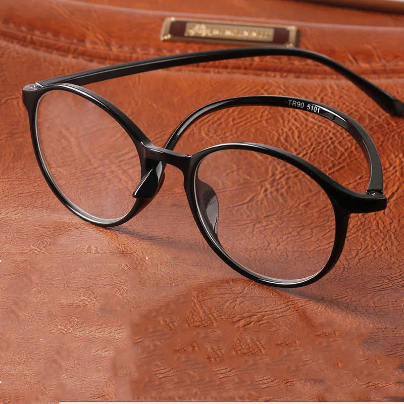 Femlion Retro Round Multifocal Reading Glasses Clear Lens Presbyopic Eyeglasses +1.0 to +4.