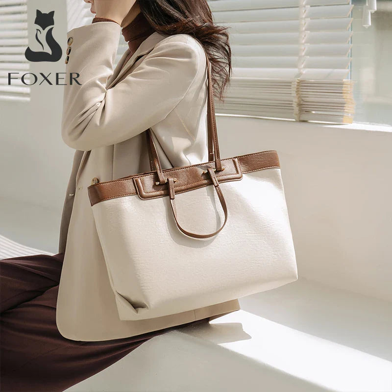 Femlion 2024 Underarm Shoulder Bag Women's PU Leather Handbag Business Laptop Bags