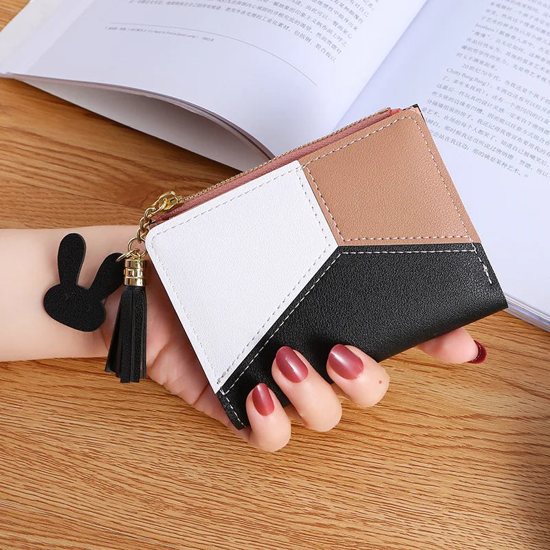 Femlion Mini Wallet Coin Purse Card Holder Cute Female Money Bag Business Card Case