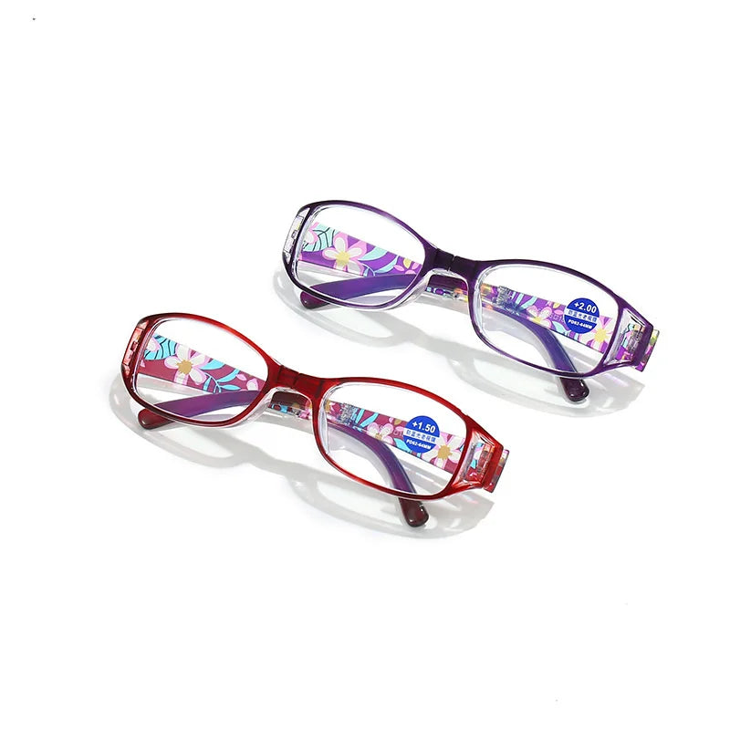 Femlion Flower Wrap Hollow Folding Presbyopic Glasses for Men and Women