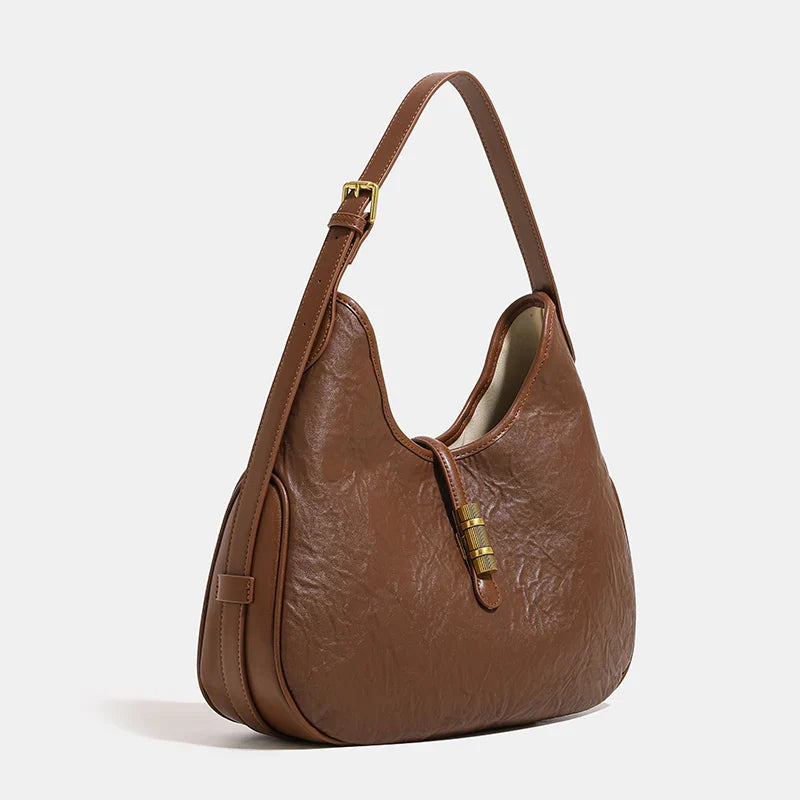 Femlion Saddle Crossbody Bag: Luxury Designer Women's Handbag in Solid Color