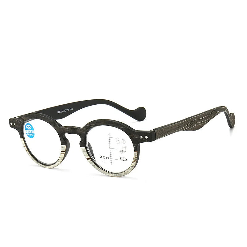 Femlion Blue Light Reading Glasses Progressive Multifocal Diopter +1.0 to +4.0