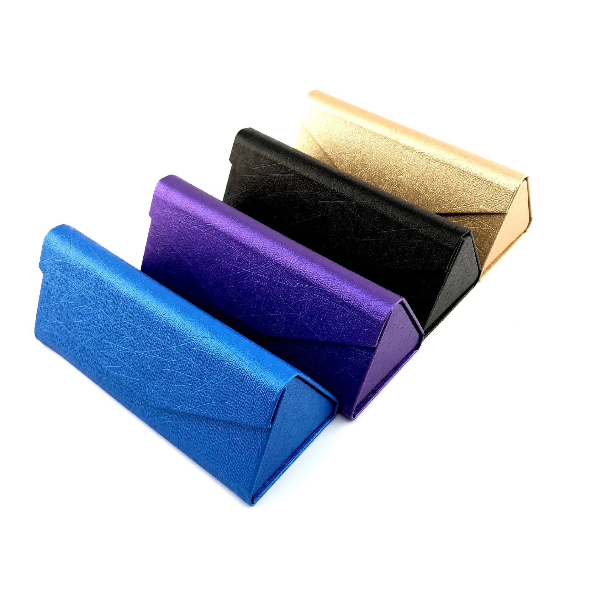 Femlion PU Triangle Glasses Case: Candy Color, Foldable, Waterproof, Strong Magnet