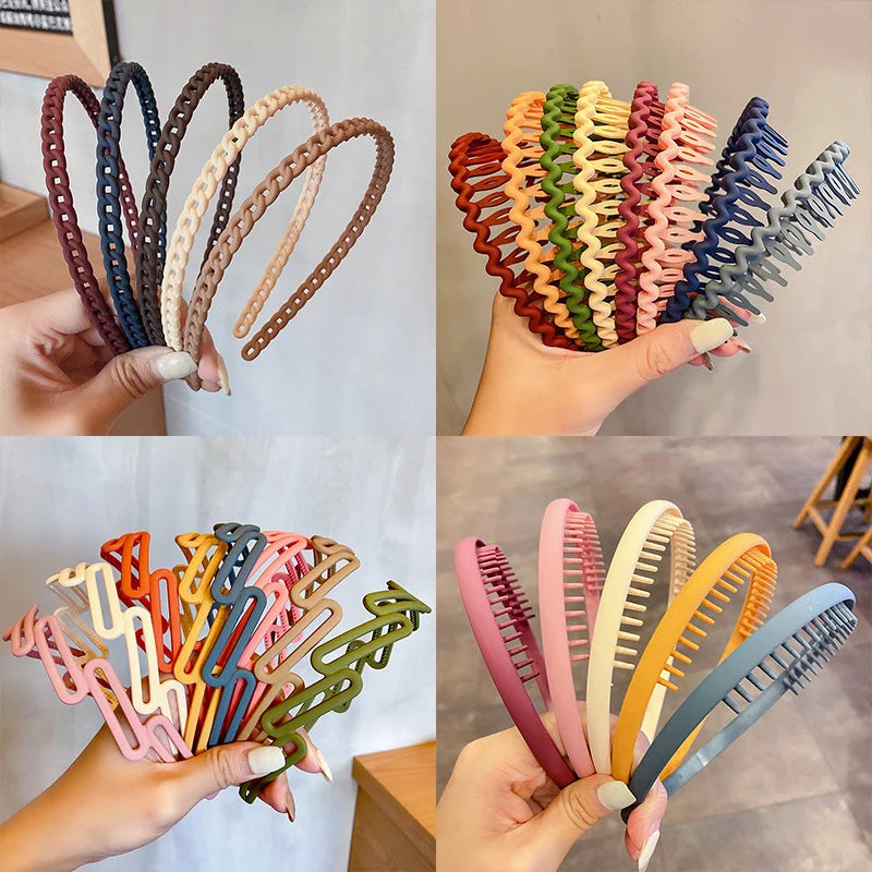 Femlion Elegant Wave Hairbands for Women: Trendy Non-slip Hair Combs, Hair Accessories