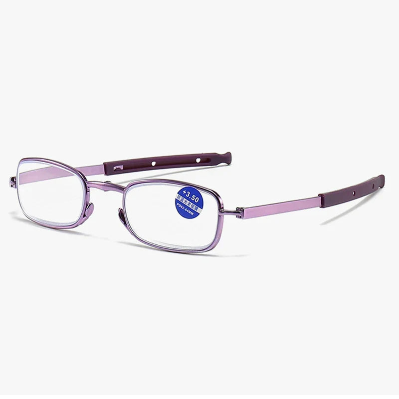 Femlion Anti Blue Light Folding Reading Glasses with Key Chain Case