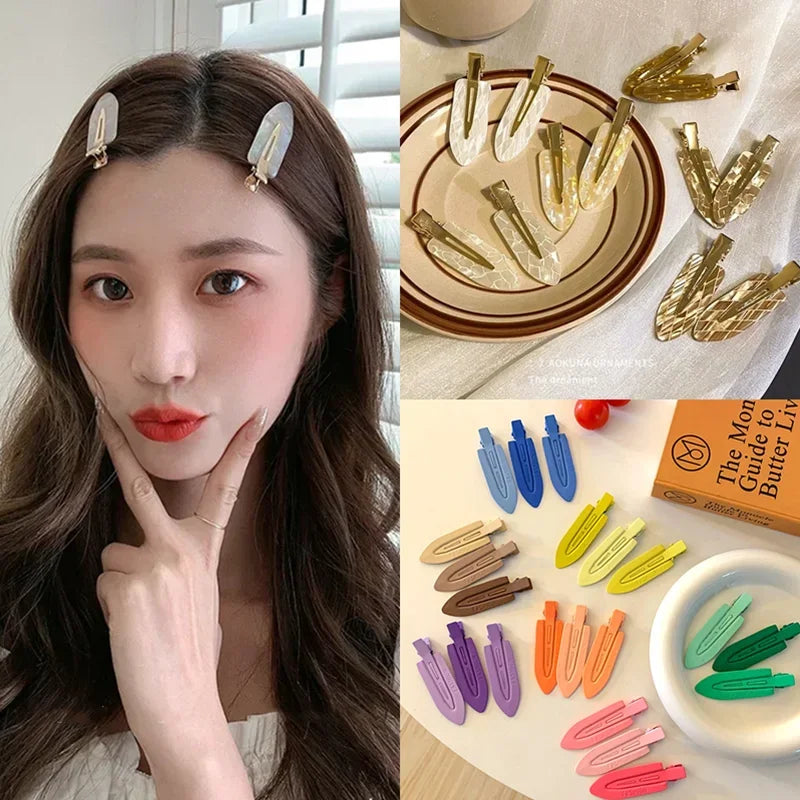 Femlion Gold Glitter Hair Pins Set - Korean Fashion Hair Accessories