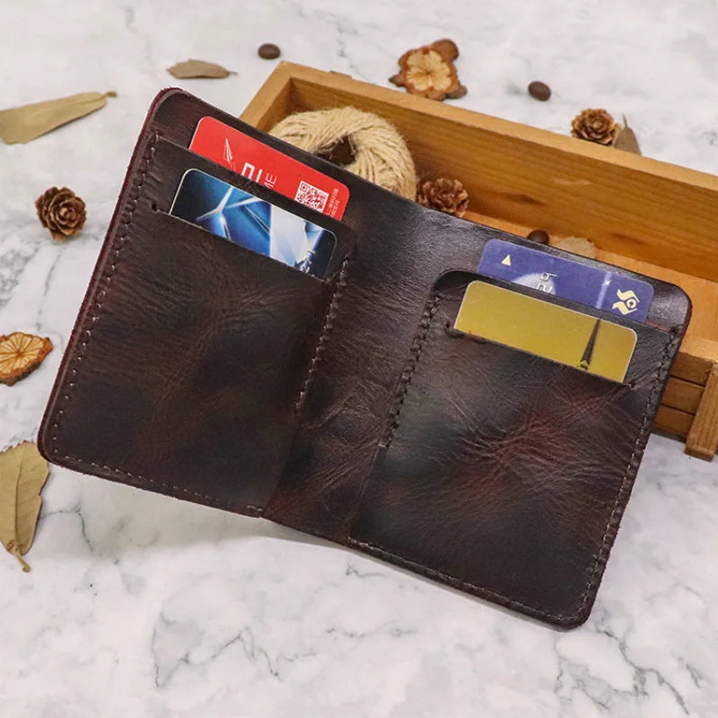 Femlion Minimalist Hand-Painted Leather Wallet