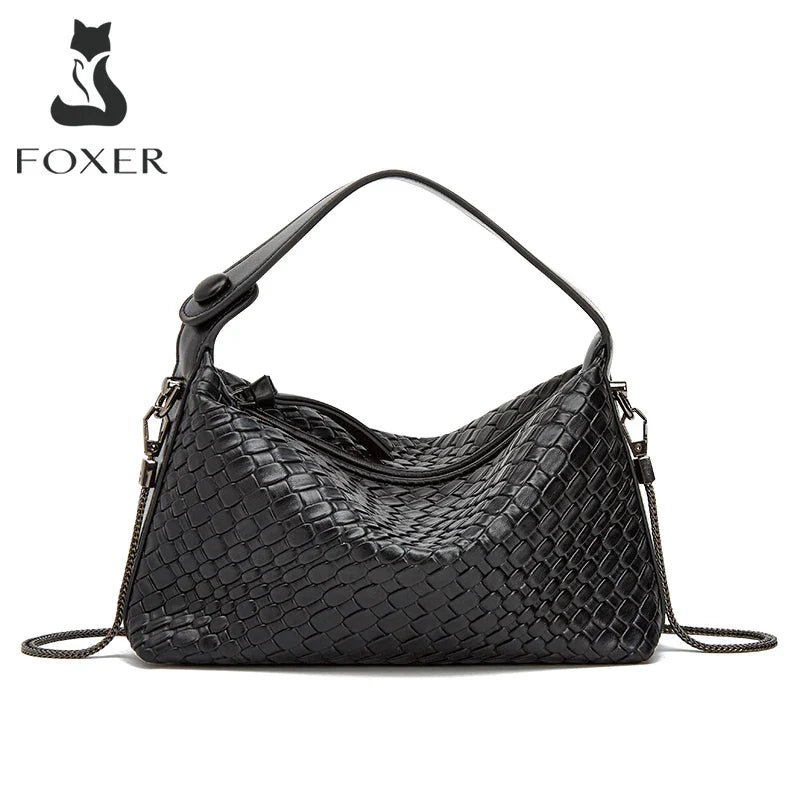 Femlion Plaid Crossbody Bag in High Quality Leather Diamond Lattice Shoulder Bag