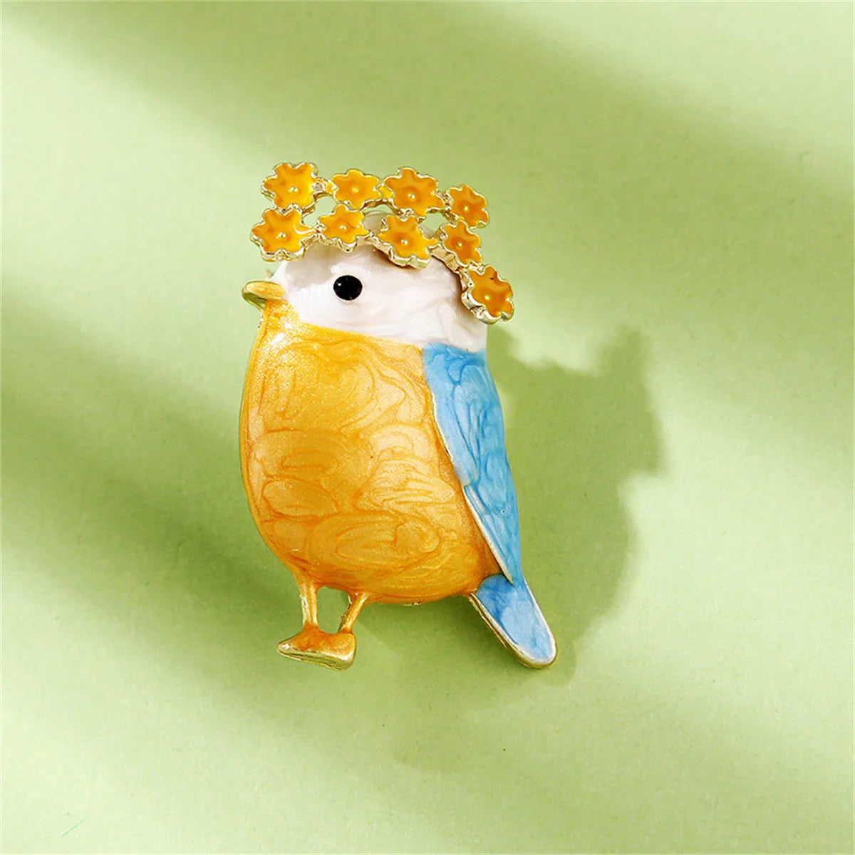 Femlion Bird Wreath Brooches: Fashion Corsage Jewelry for Women with Small Vivid Birds