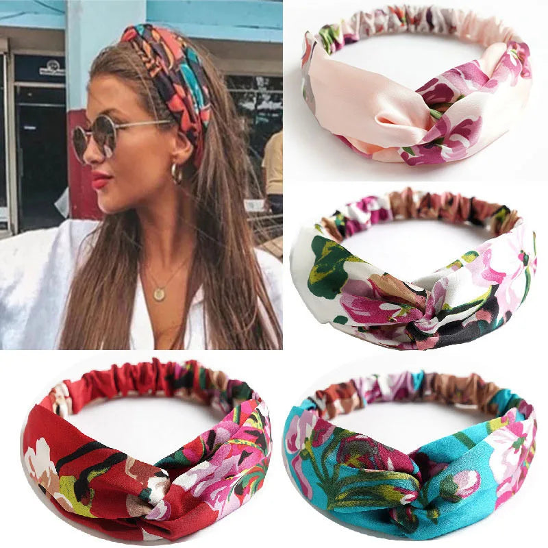 Femlion Boho Print Headbands for Women - Summer Hair Accessories