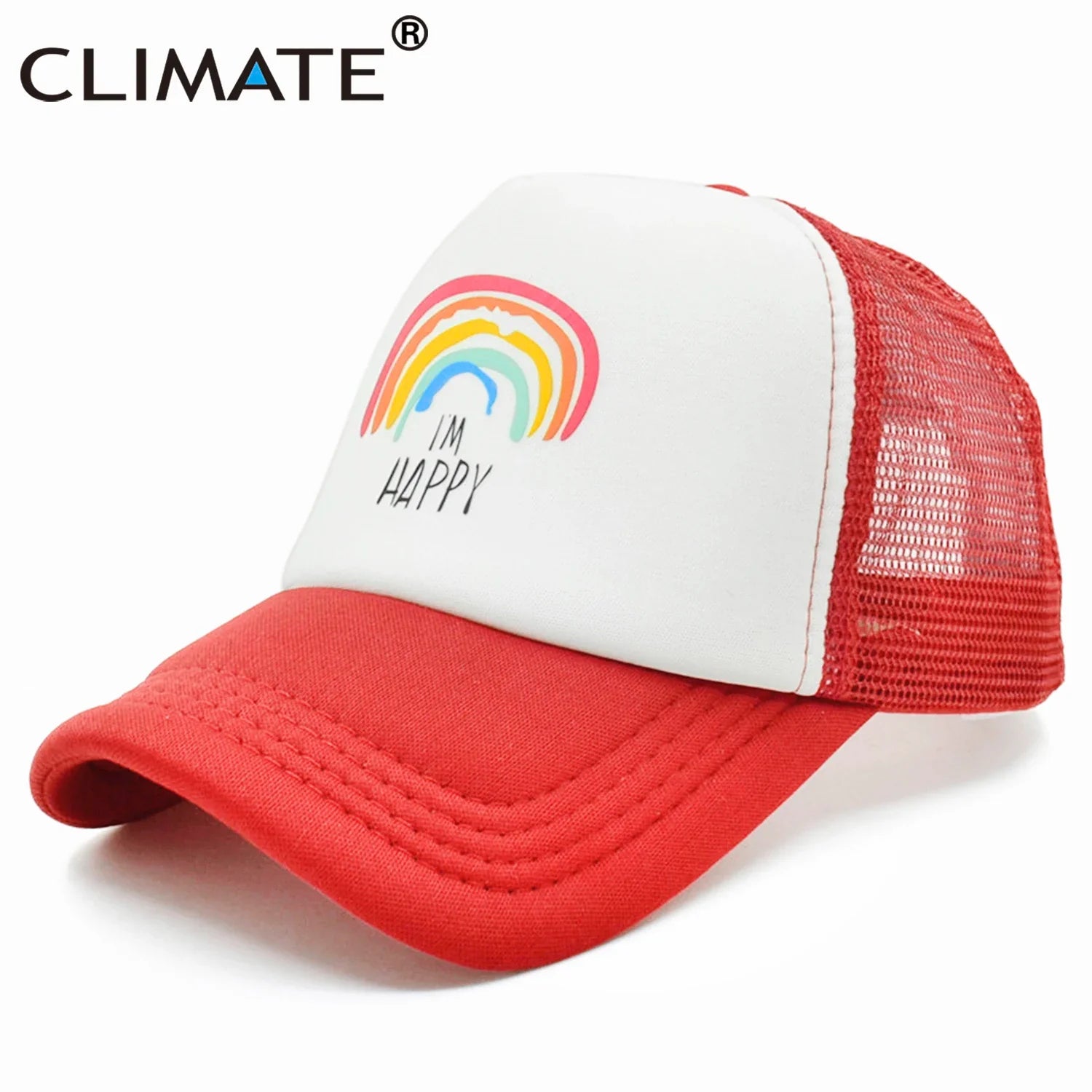 Femlion Rainbow Trucker Caps for Family Summer Fun