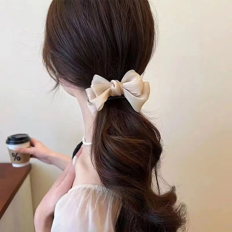 Femlion Elegant Bow Hair Clip Claw for Girls Women Hair Accessories