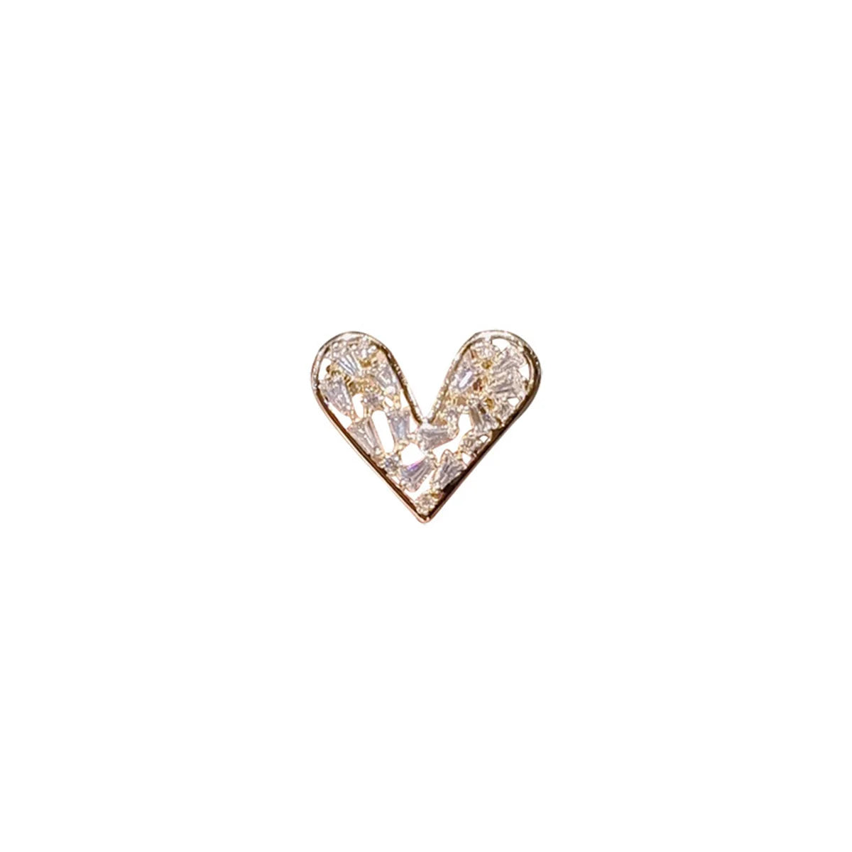 Femlion Crystal Heart Brooch - Exquisite Rhinestone Love Lapel Pin for Women