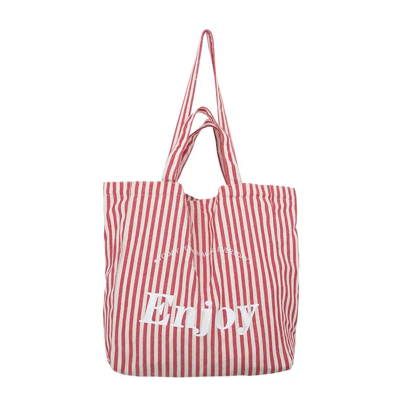 Femlion Everyday Stripes Canvas Shoulder Bag