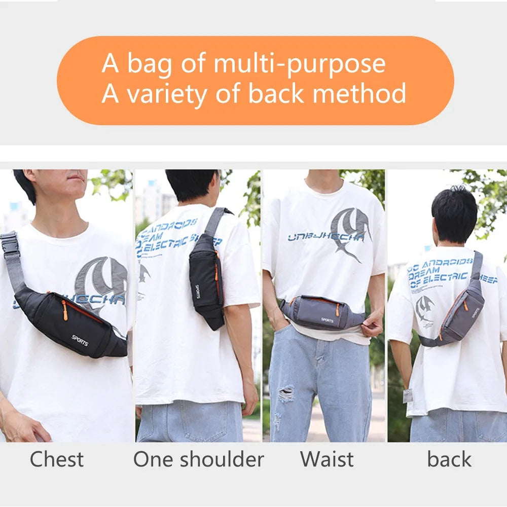 Femlion Waterproof Kangaroo Waist Bag for Men Women Hip Pouch Mobile Running Wallet