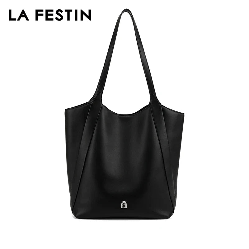 Femlion A-line Door Series Leather Tote Bag: Stylish & Spacious Handbag for Women