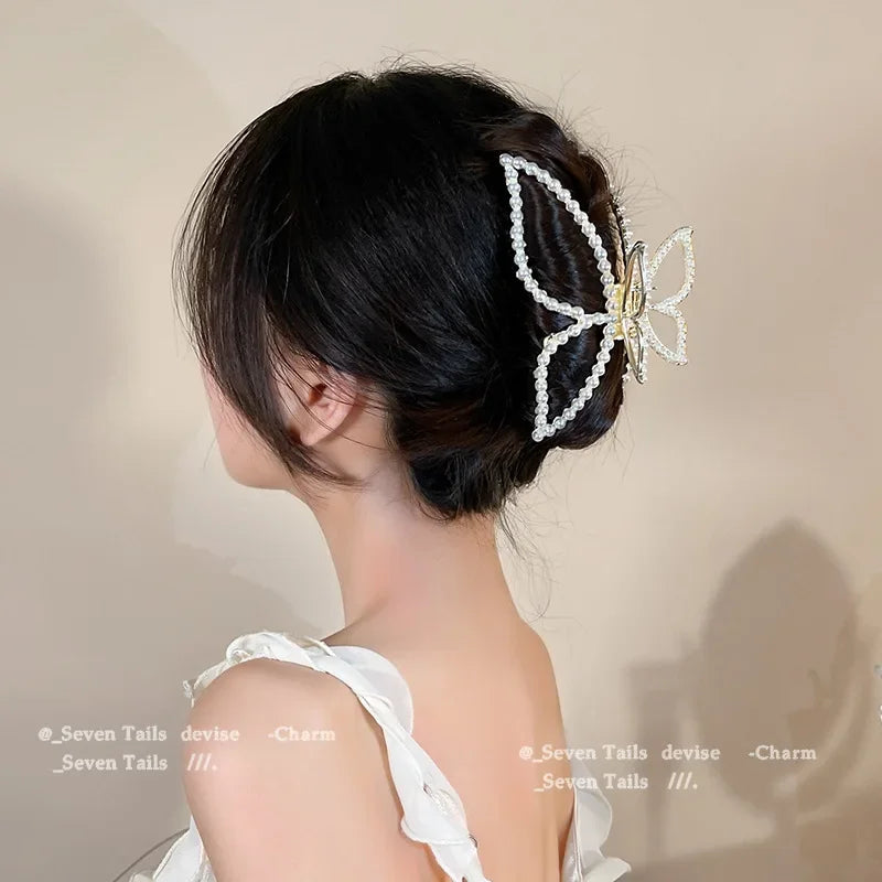 Femlion Metal Butterfly Hair Clips for Women - Elegant Fashion Headwear