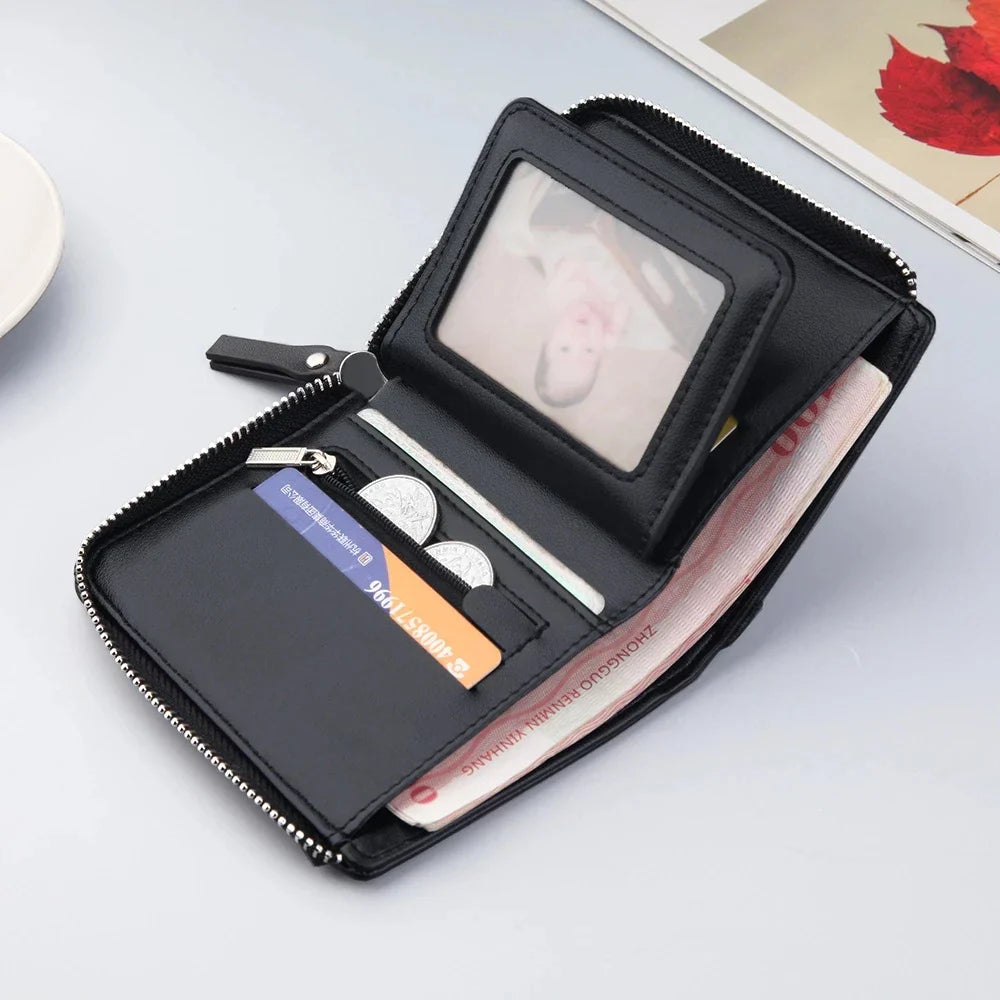 Femlion Men's Slim Wallet Coin Purse Card Holder Credit Cardholder Business Small